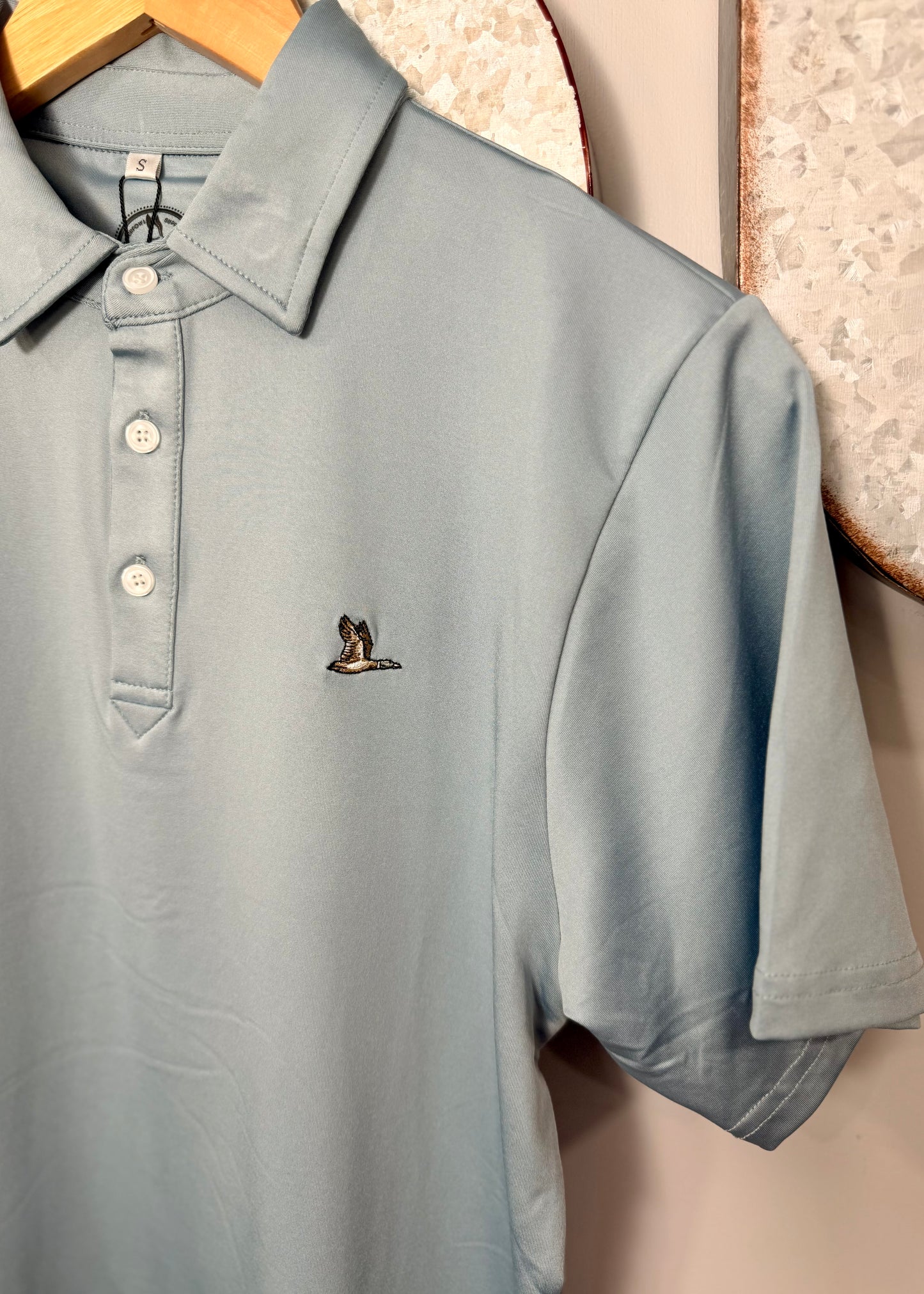 Roost Solid Polo - Blue