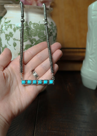 Turquoise Bar Necklace