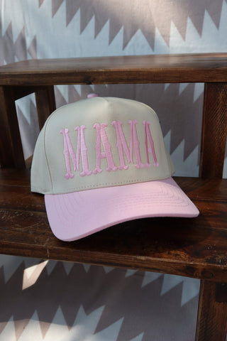 MAMA Trucker Hat in Light Pink