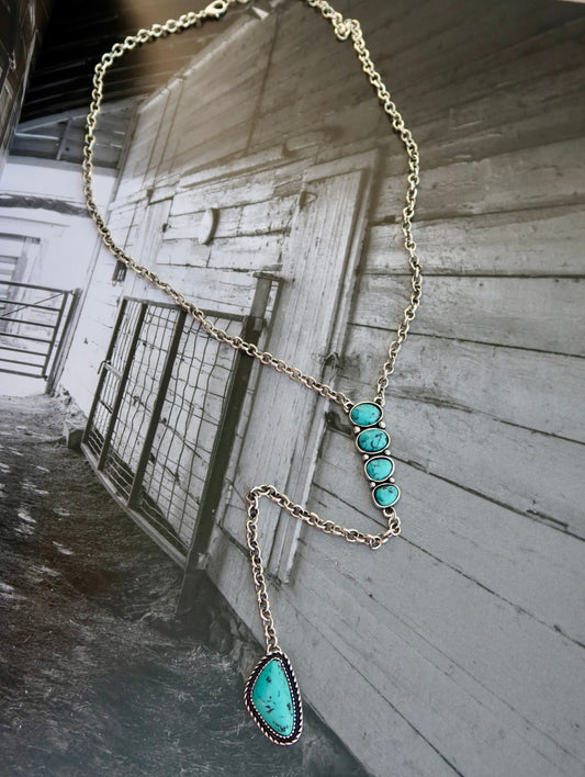 Juniper Burnished Lariat Necklace