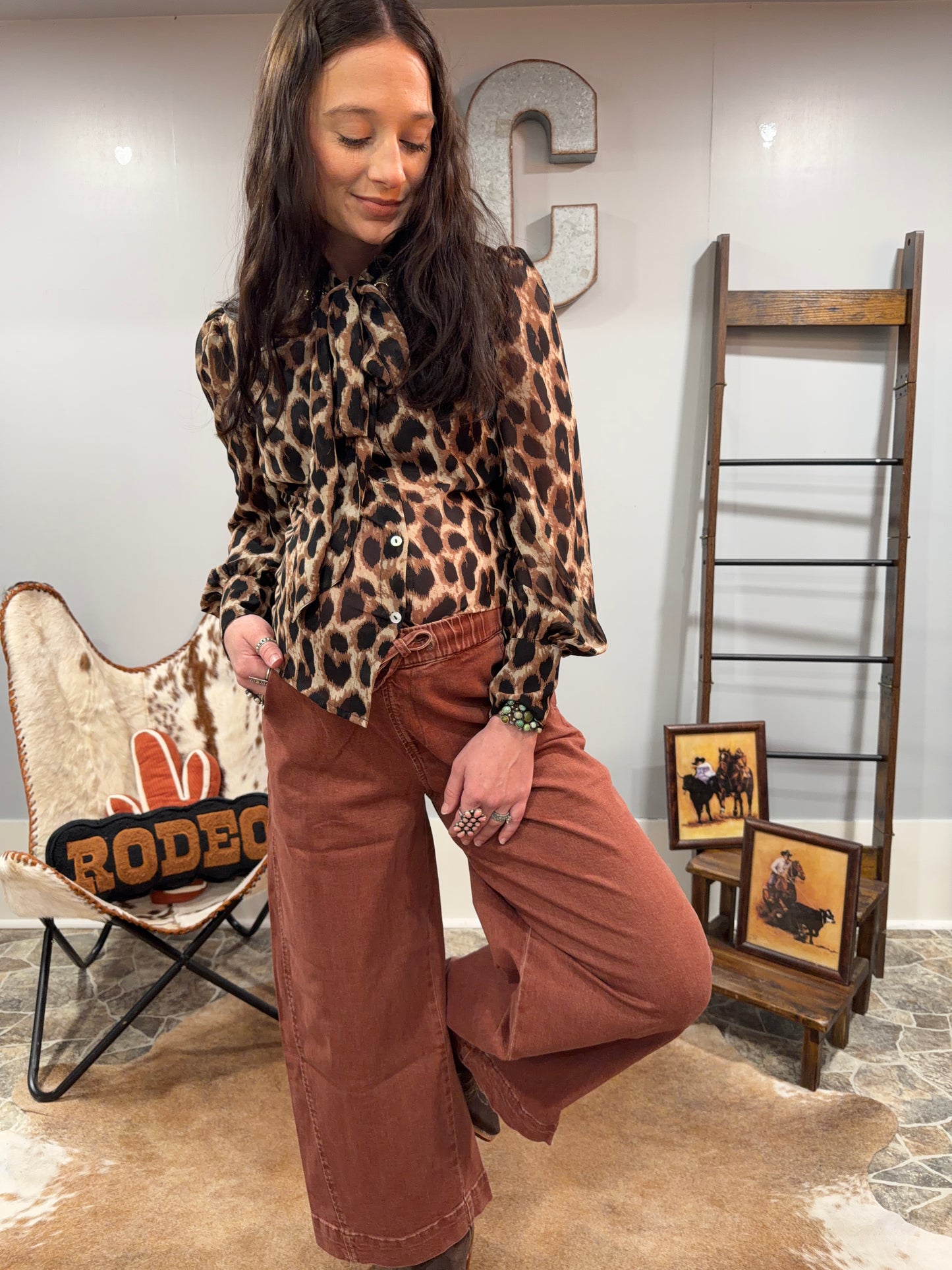 The Penny Top - Leopard Print