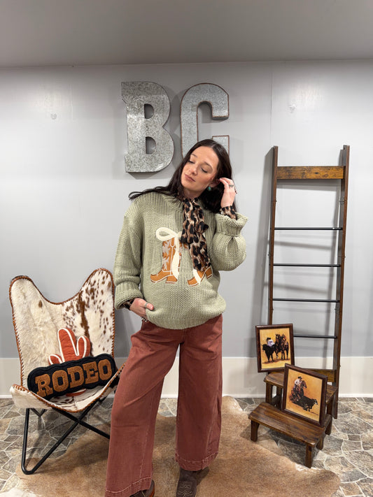 Boot Scootin Sweetheart Sweater