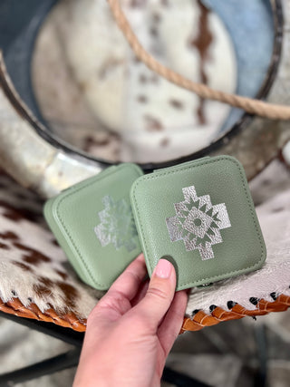 Vera Mini Jewelry Holder in Green