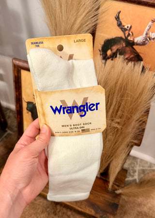 Wrangler Boot Sock- White