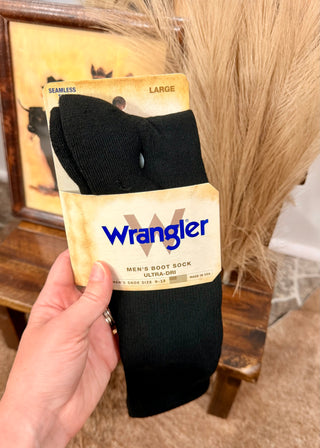 Wrangler Boot Sock- Black