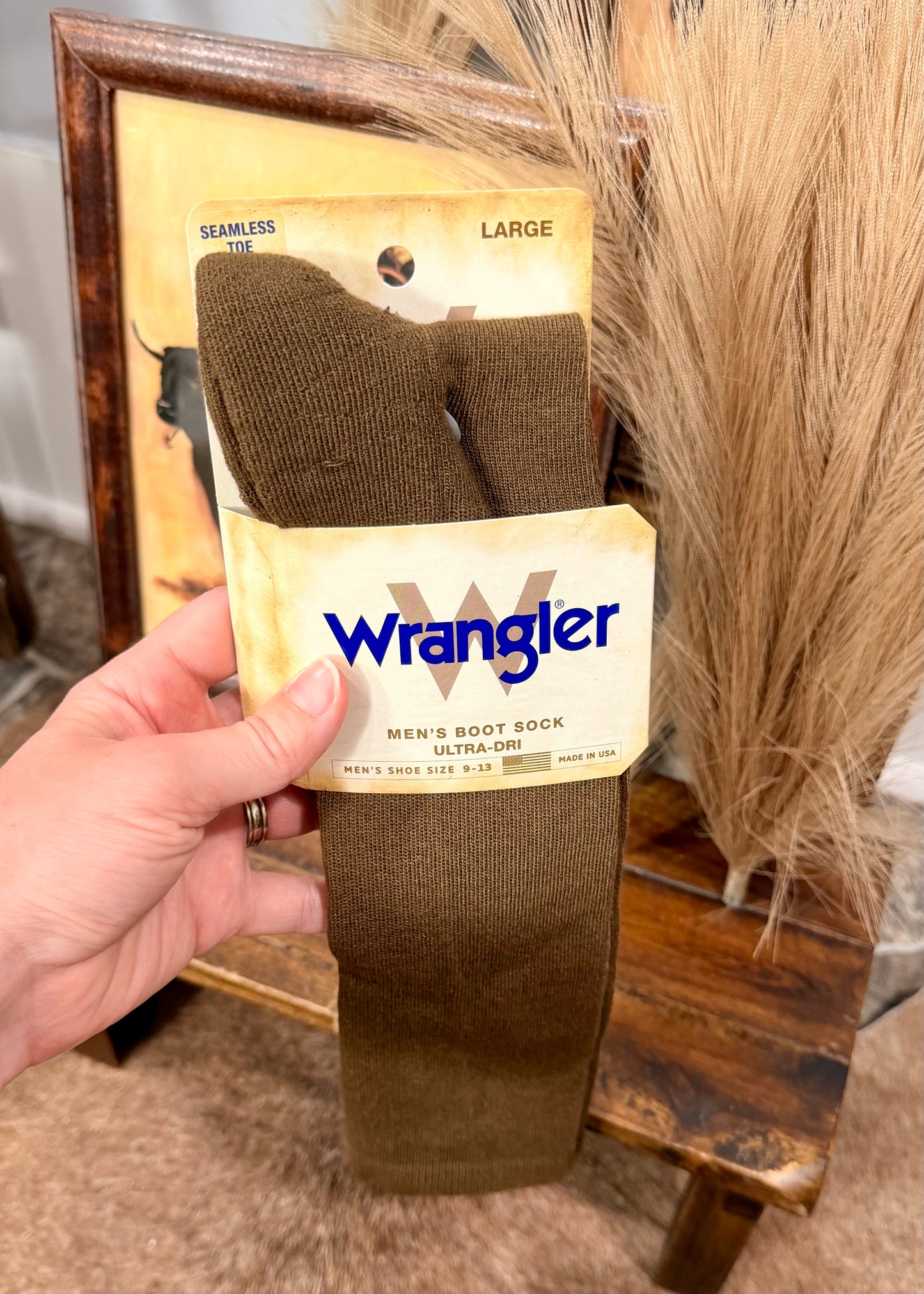 Wrangler Boot Sock- Coyote Brown