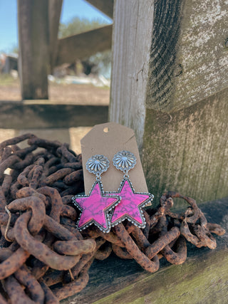 Concho Star Earrings