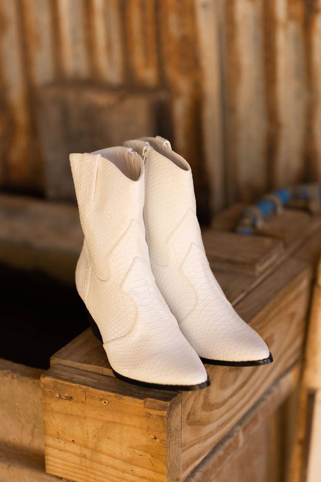 White Bambi Bootie
