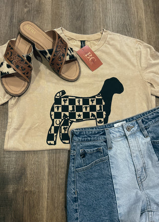 Checkmate Goat Tee