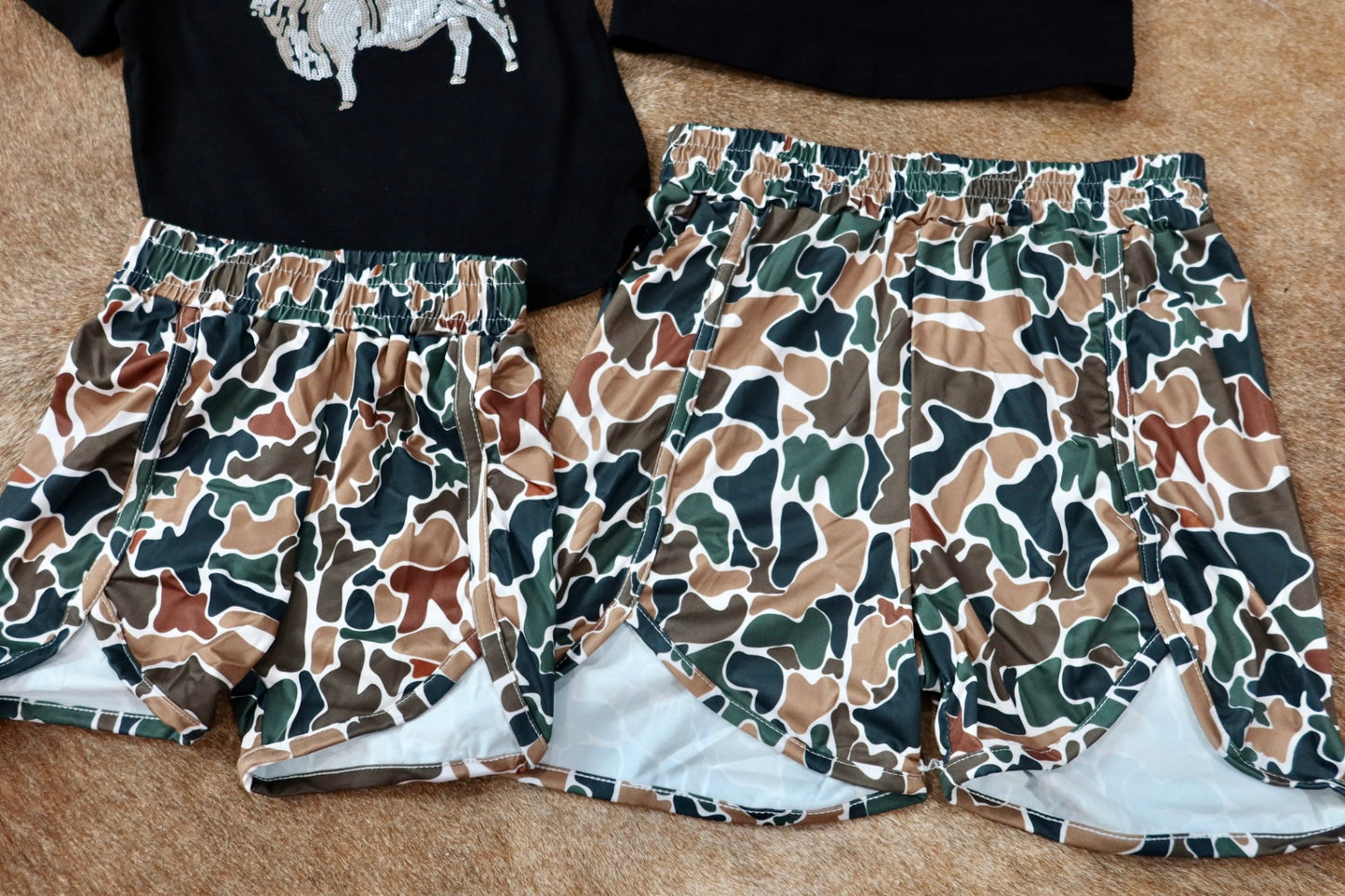 The Vintage Camo Short- Kids