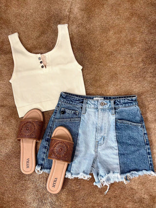 The Bryer Ribbed Crop (mult. colors)