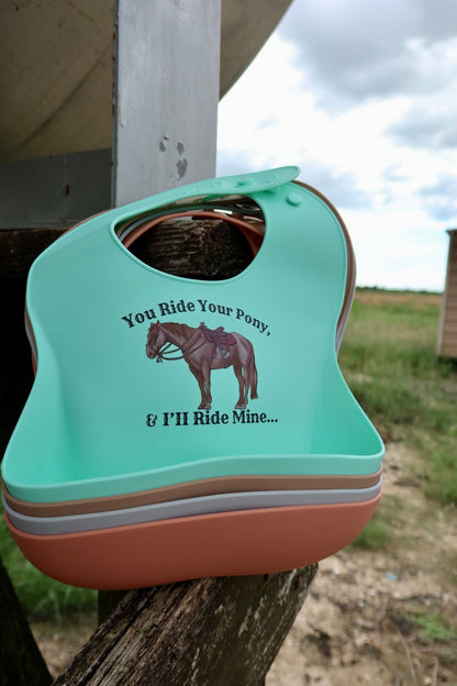 Ride Your Pony Silicone Bib