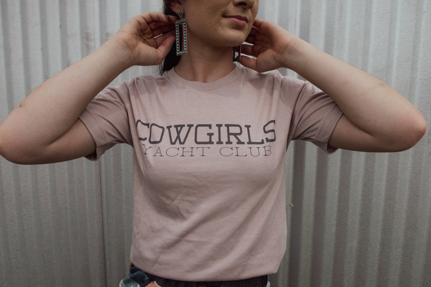 Cowgirls Yacht Club Tee- L—2XL