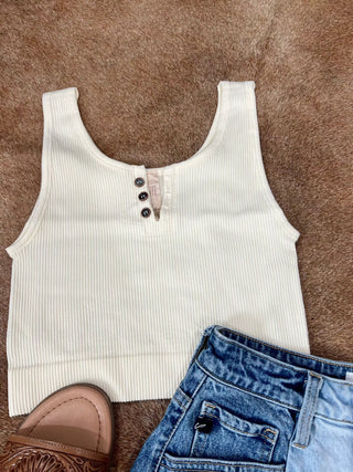 The Bryer Ribbed Crop (mult. colors)