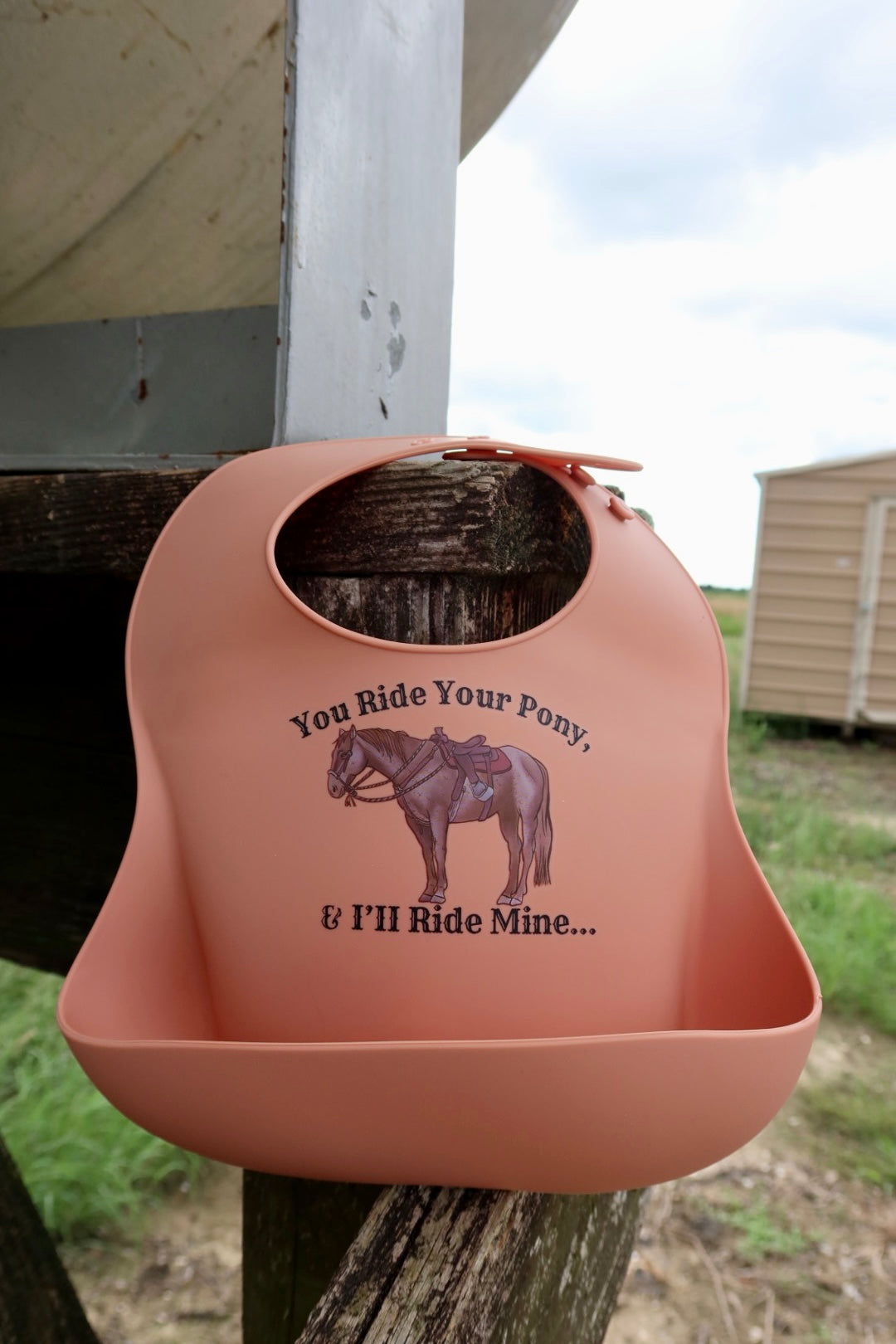 Ride Your Pony Silicone Bib