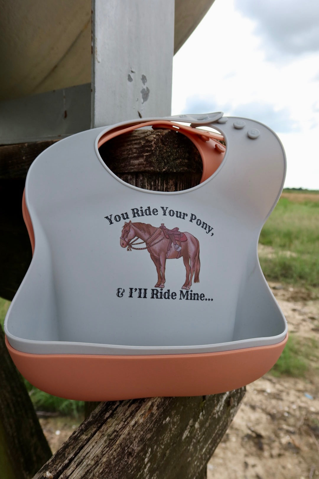 Ride Your Pony Silicone Bib