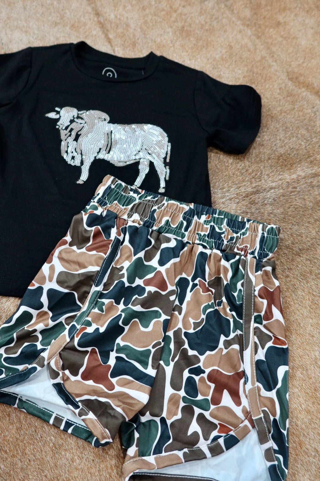 The Vintage Camo Short- Kids