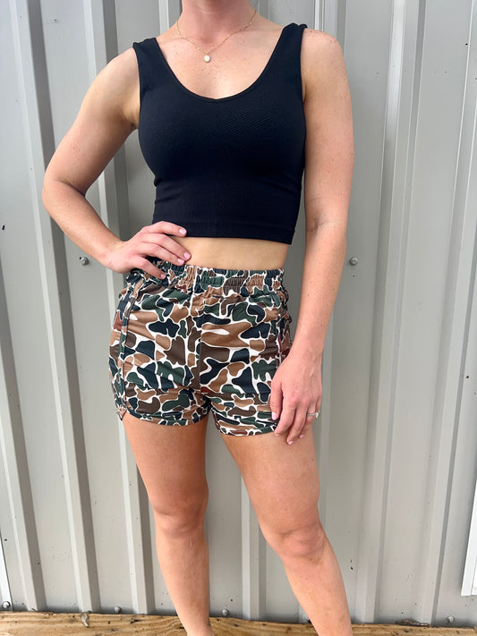 The Vintage Camo Shorts- Adult