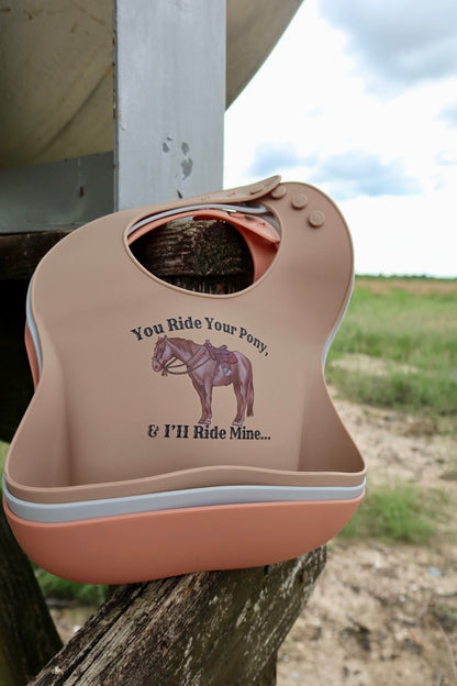 Ride Your Pony Silicone Bib