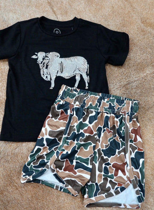 The Vintage Camo Short- Kids