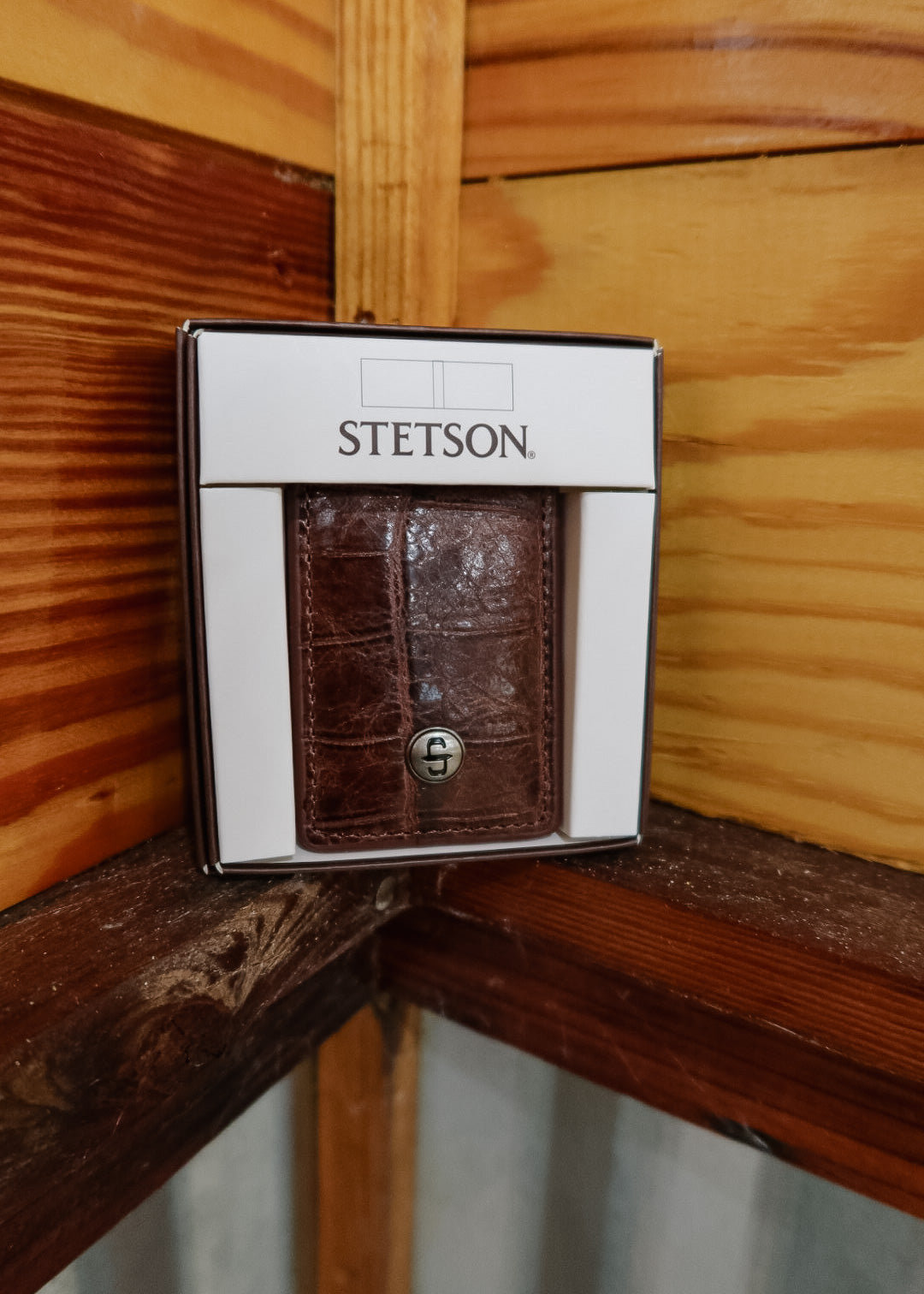 Stetson Money Clip- Cognac