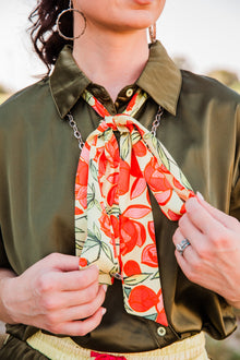 The Lemon Bloom Satin Tie
