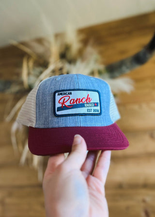 Patriotic American Ranch Raised Trucker Hat