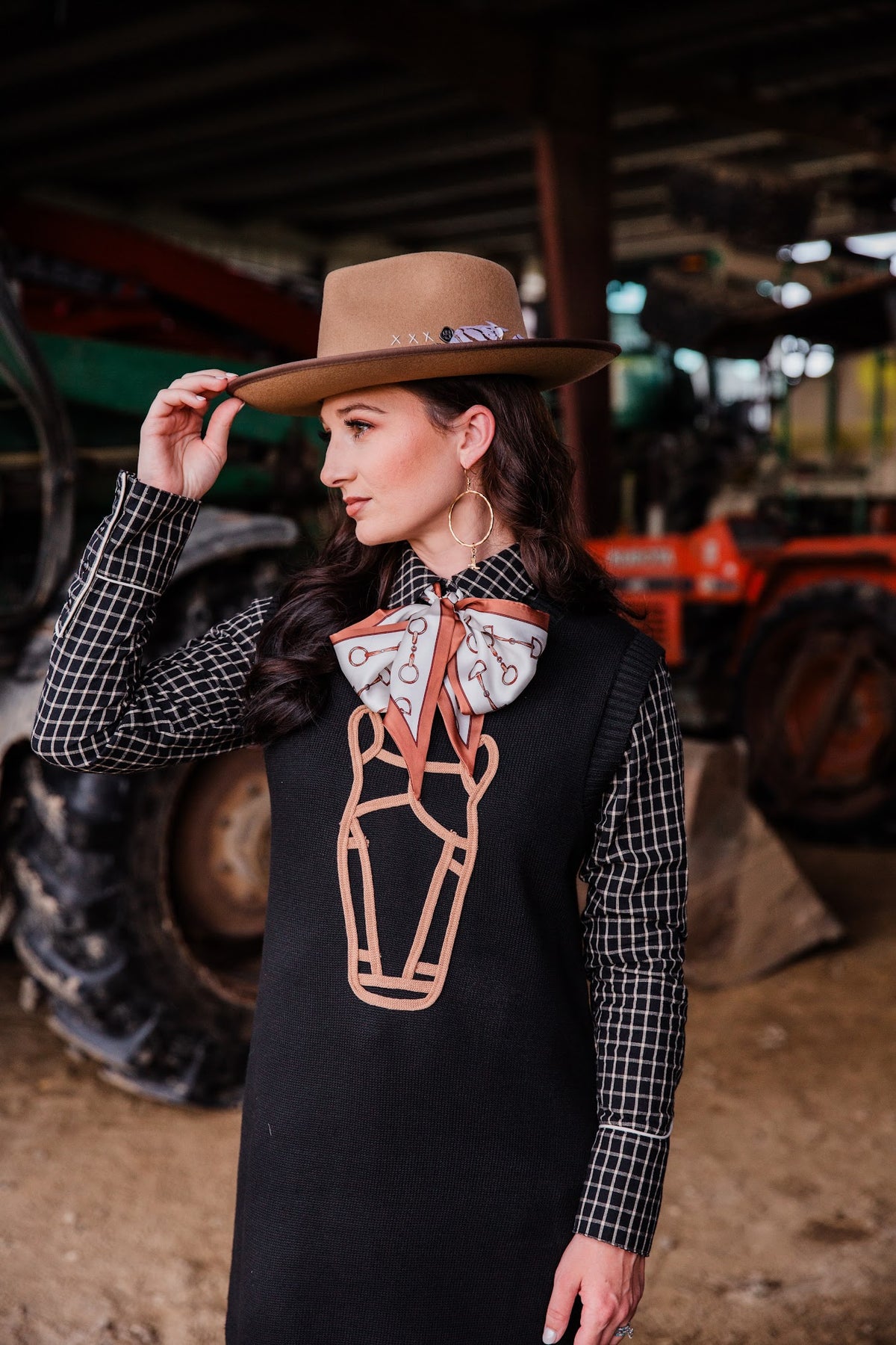 riggin sweater western dress by rodeo hippie. black sweater dress cool weather styling