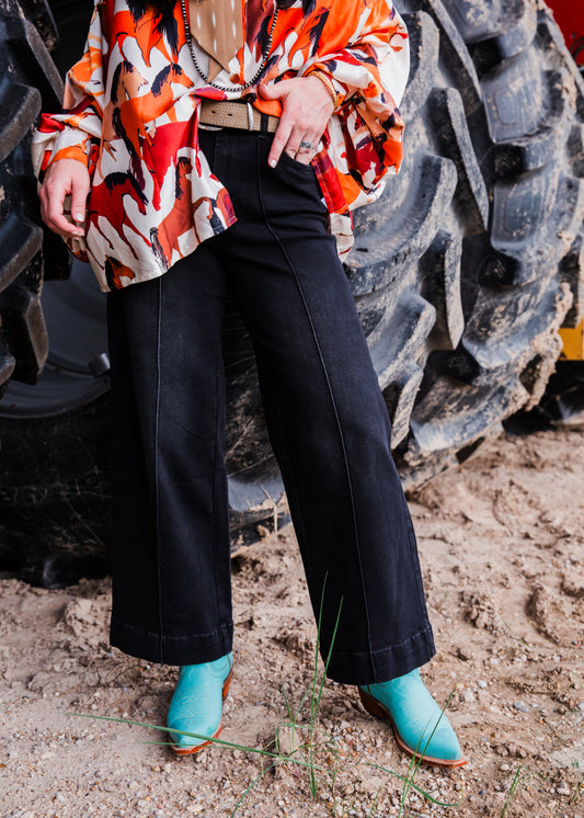 The Sammy High Rise Jeans- Black