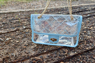 Stitched Clear Purse - Big Country's Western WearBlue