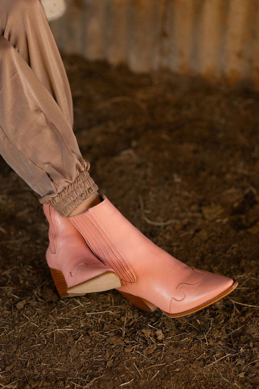 The Collins Bootie - Flamingo - Big Country's Western Wear6