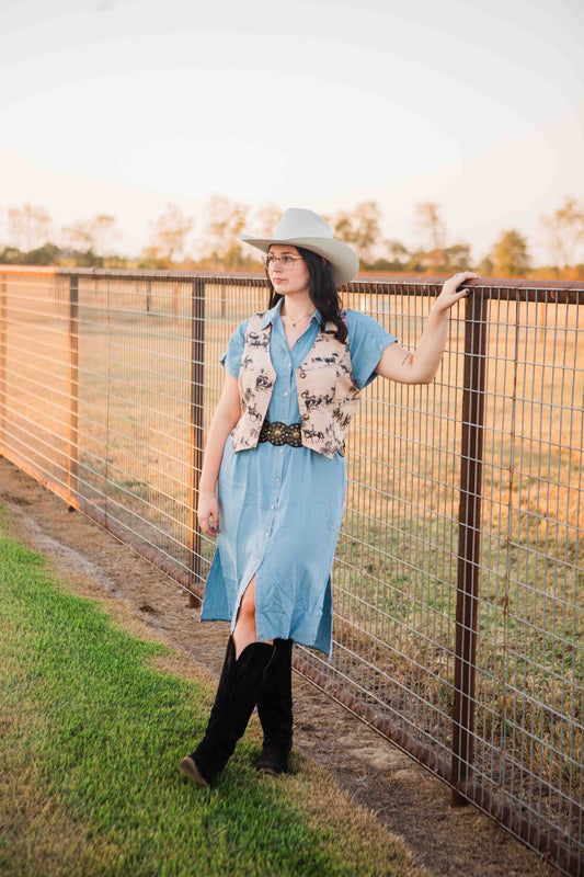 The Outlaw Denim Dress - Big Country's Western WearSmall