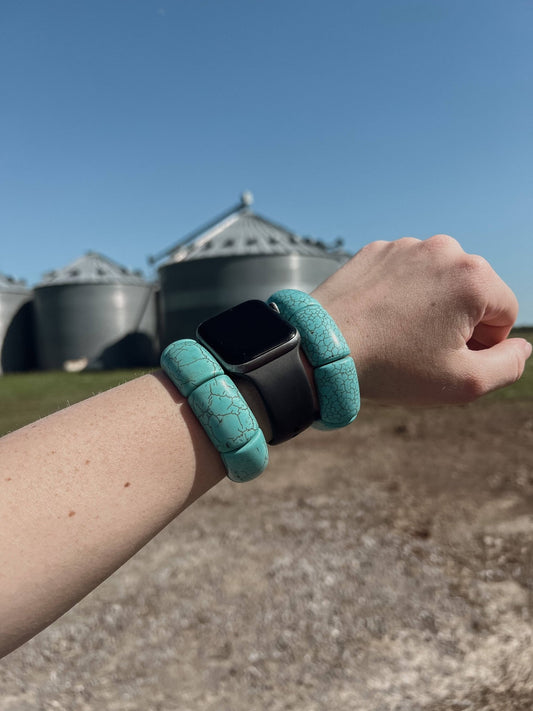 Turquoise stretch bracelet - Big Country's Western WearRectanglebracelet